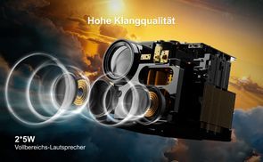 Dolby Audio & 2*5W Lautsprecher