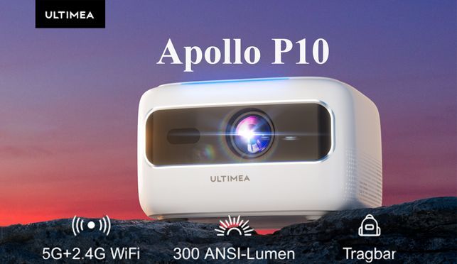 ULTIMEA Apollo P10: 5G WLAN Projektor Full HD 1080P Dekodierung