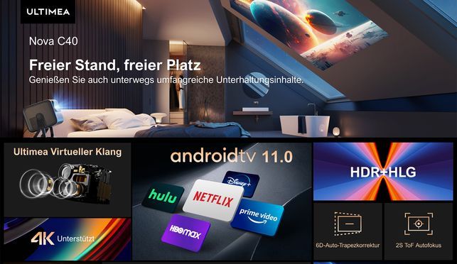 ULTIMEA Nova C40: Der kostengünstigste Beamer 4K Heimkino