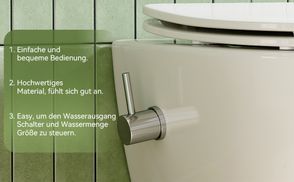 Dusch WC mit Integrierter Armatur