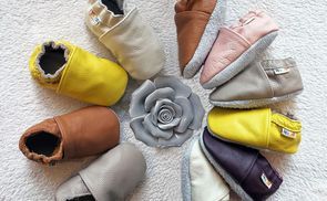 Rutschfeste Wildledersohle für sicheres Laufenlernen