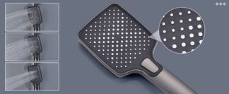 Hand shower with 3 spray patterns
