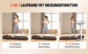3 in 1 Walking Pad: Laufen, Gehen & Arbeiten im Fokus
