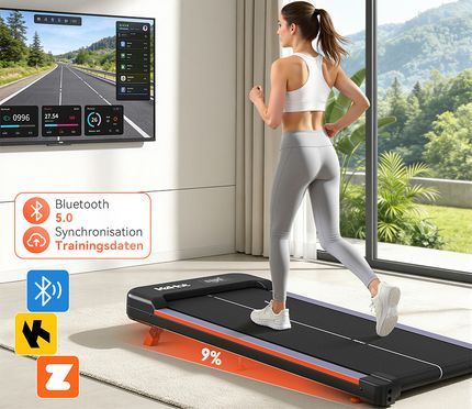 Smartes Laufband mit Bluetooth 5.0 & App Steuerung für effektives Training zuhause