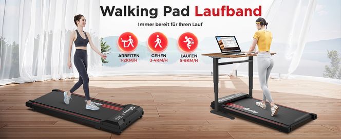 OYAJIA Walking Pad: Alltagstauglich– perfekt für Arbeit, Gehen & Laufen im Kompaktformat!