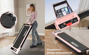 Klappbares Laufband 1–6 Km/h – Walking Pad Mit Neigung & Dämpfung Für Zuhause (bis 180 Kg) Klappbares Laufband 1–6 Km/h – Walking Pad Mit Neigung & Dämpfung Für Zuhause (bis 180 Kg)