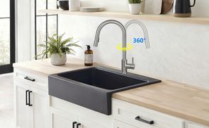 360° SCHWENKBARER EDELSTAHLHAHN: 