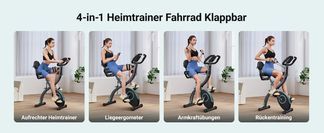 4 in 1 Heimtrainer: Vielseitig und klappbar