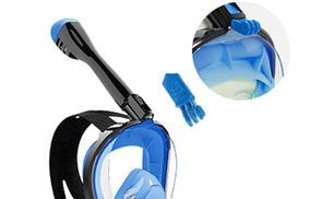 CNMTCCO Vollgesichts-Schnorchelmaske Erwachsene - 180° Panorama Mit Kamerahalterung Anti-Beschlag