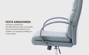 Gewölbte feste Armlehnen