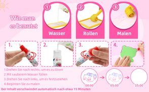 Reusable water painting mat