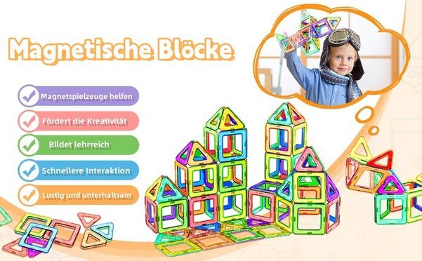 Magnetische Bausteine 150 Teile Magnetbausteine Für Kinder Ab 3 Jahren Ostern Geschenk