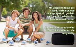 Boule Set – Spielspaß für draußen mit Freunden & Familie