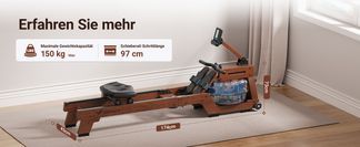 150kg Tragfähigkeit & 97cm Schiene für alle Nutzer