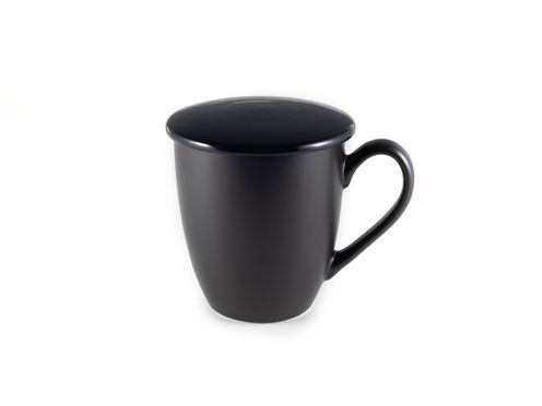 TELANKS Teeglas 400ml Mit Sieb - Borosilikatglas Mit Bambusdeckel