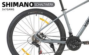 Precise Shimano 21-speed gear system