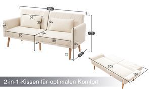 2 in 1 Kissen für optimalen Komfort