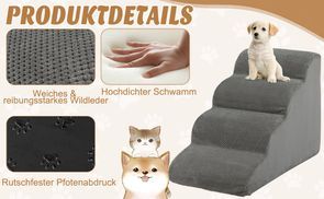 Haustiertreppe Für Sofa & Bett – Weich, Stabil & Rutschfest Für Hunde & Katzen
