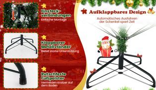 Aufklappbares Design und Metallständer