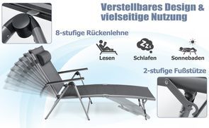 Verstellbarer Outdoor Liegestuhl
