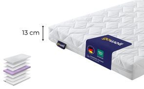 13 cm Höhe für extra Komfort und Stabilität