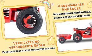 Ferbedo Truck Bio Blau – Babyrutscher Mit Lenkrad, Hupe Und Flüsterreifen Für Kinder Ab 3 Jahren