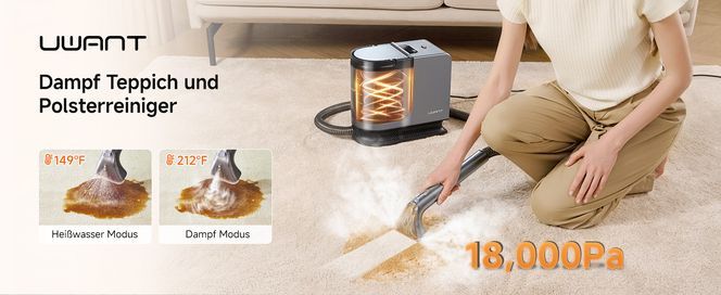UWANT Dampf Teppich & Polsterreiniger