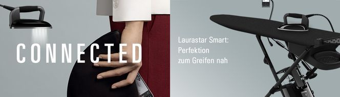 Laurastar Smart M Bügelsystem – Mit Dampfgenerator, Active Board & App, Dunkelgrau