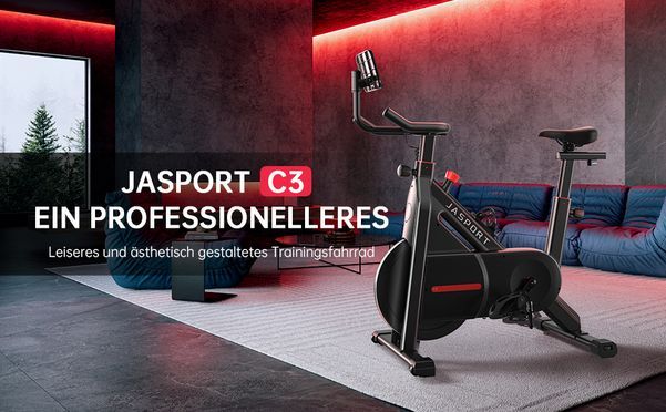 JASPORT C3 – Modernes Heimtrainer Fahrrad für zu Hause