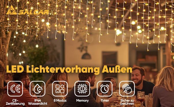 Salcar LED Lichtervorhang
