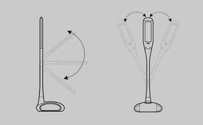 Flexibel beleuchten: Lampe mit einstellbarem Schwanenhals
