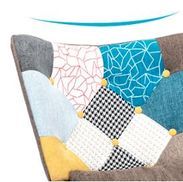 Retro patchwork Design und Zugpunkt-Schnallen