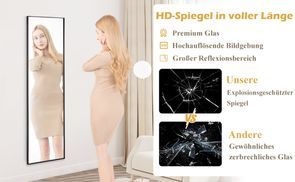 Schmaler Rahmen, HD-Spiegel & bruchsicheres Glas