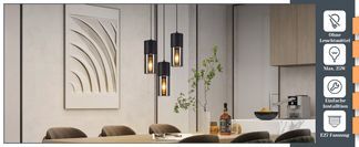 Moderne Pendelleuchte mit klarem Design