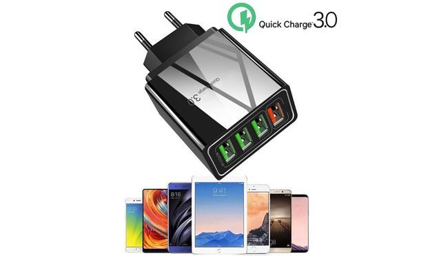 Universelles 4 Port USB Ladegerät