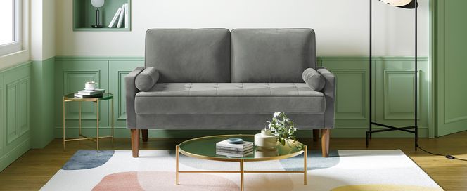 Ounuo 2 Sitzer Sofa aus Samt