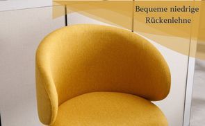 Bequeme niedrige Rückenlehne