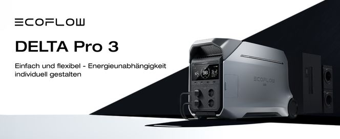 ECOFLOW DELTA Pro 3 Tragbare Powerstation