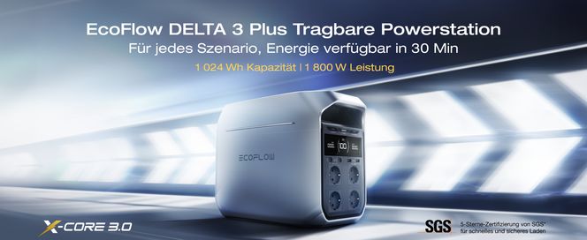 EcoFlow DELTA 3 Plus Tragbare Powerstation
