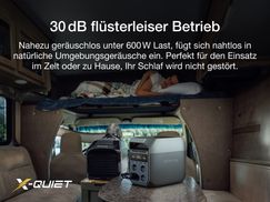 30 dB flüsterleiser Betrieb