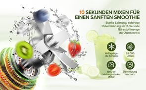 Leistungsstarker Mixer für schnelle und cremige Smoothies