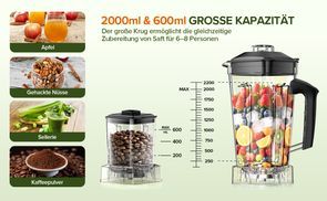 2L Behälter & 600ml Mahlbecher