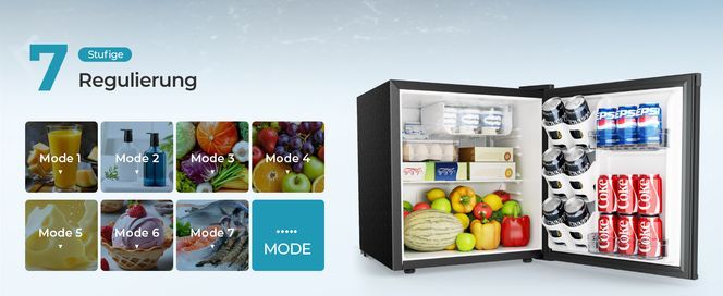 7 stufige Temperaturregelung für jede Anwendung