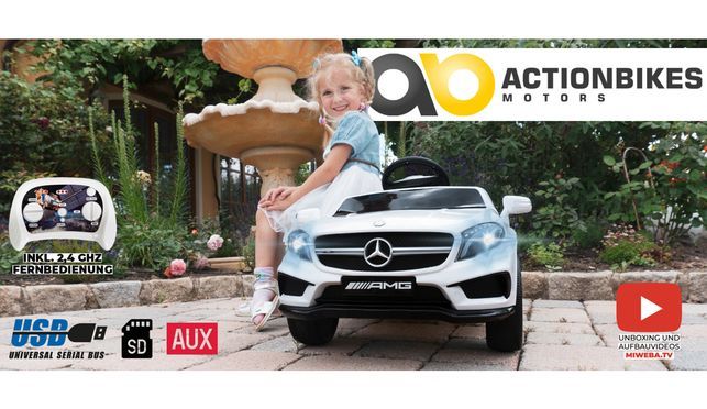  Kinder Elektroauto Mercedes AMG GLA45 lizenziert - Sportlicher Kompakt-SUV für die Jüngsten! 