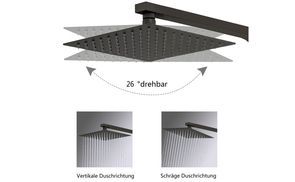 Shower head with flexible positioning