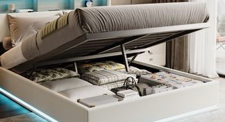 Stauraum unter dem Bett