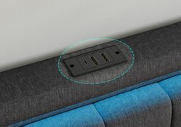 Kopfteil mit Ladefunktion