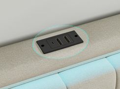 Kopfteil mit Ladefunktion