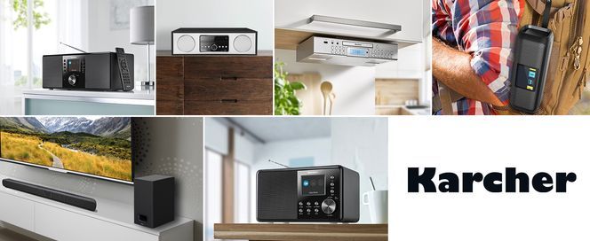 Karcher KA 320 - Stereoanlage mit CD-Player / Plattenspieler / Kassettendeck