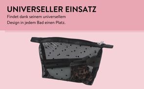AUSREICHEND PLATZ FÜR BEAUTY ESSENTIALS